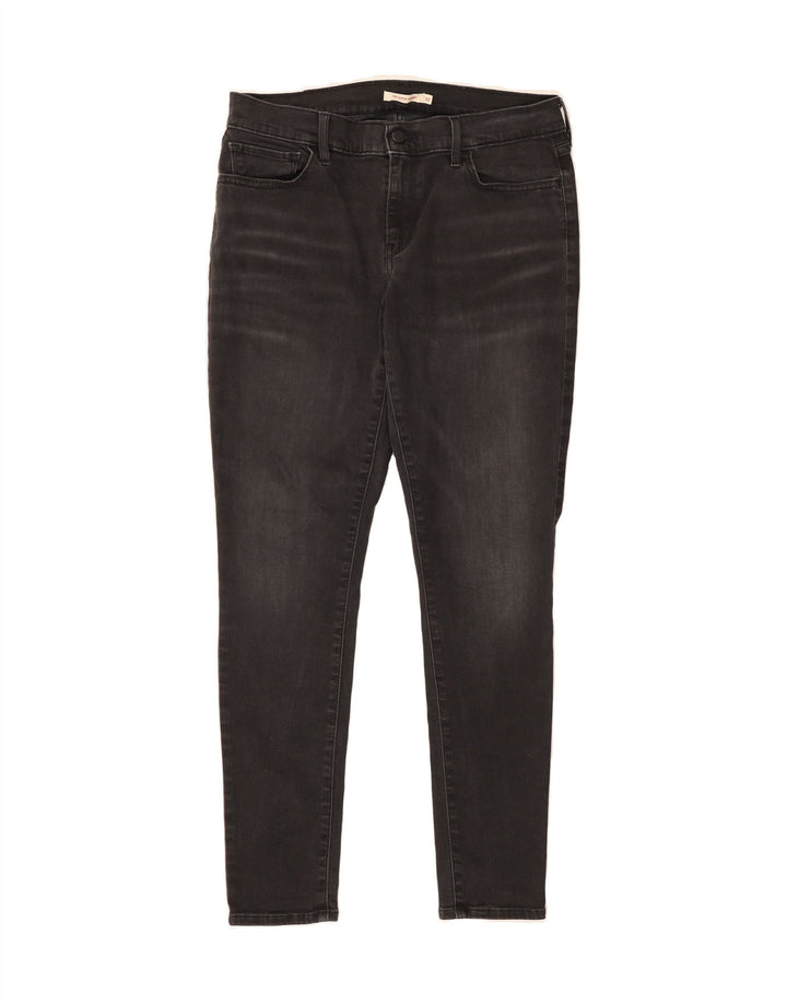 LEVI'S Womens 710 Skinny Jeans W32 L30 Black Cotton Vintage Levi's and Second-Hand Levi's from Messina Hembry 