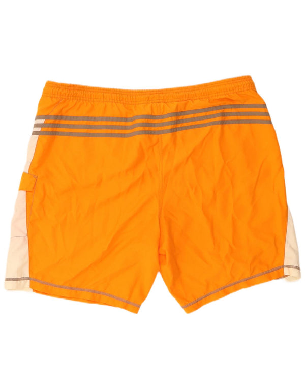 Pantaloncini da bagno grafici da uomo Adidas 2XL Arancione Colourblock in poliestere