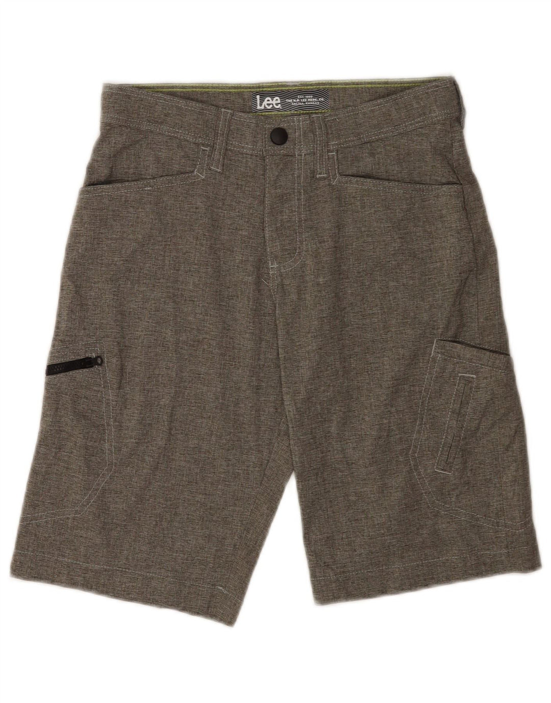 Pantaloncini cargo Lee da ragazzo 11-12 anni W26 poliestere grigio
