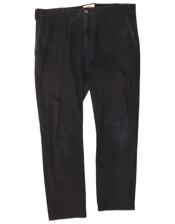 Pantaloni chino slim fit da uomo Marks & Spencer W38 L29 cotone blu navy
