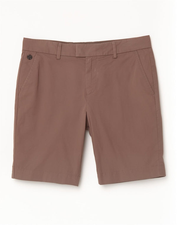 Pantaloncini chino regolari da uomo Superdry W32 grande cotone marrone