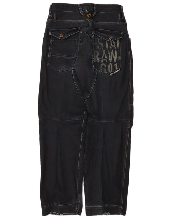 Jeans cargo grafici da uomo G-Star 3301 W30 L33 cotone nero