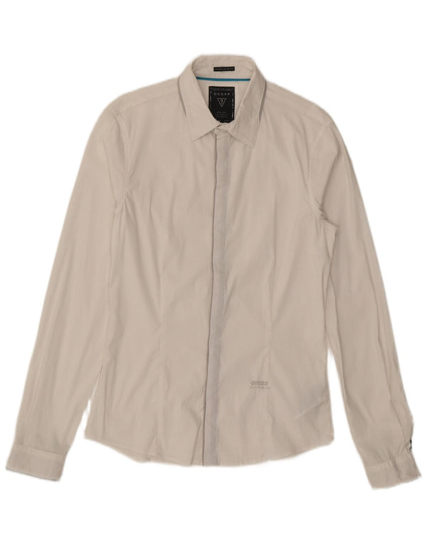 Camicia GUESS Uomo Slim Fit Small Cotone Bianco