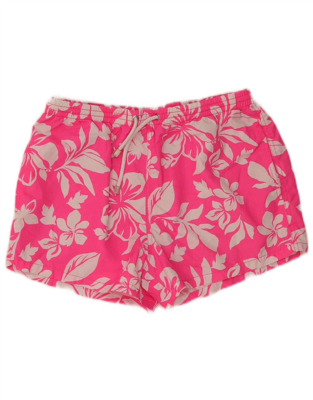 Pantaloncini sportivi da uomo Zara grandi in poliestere floreale rosa