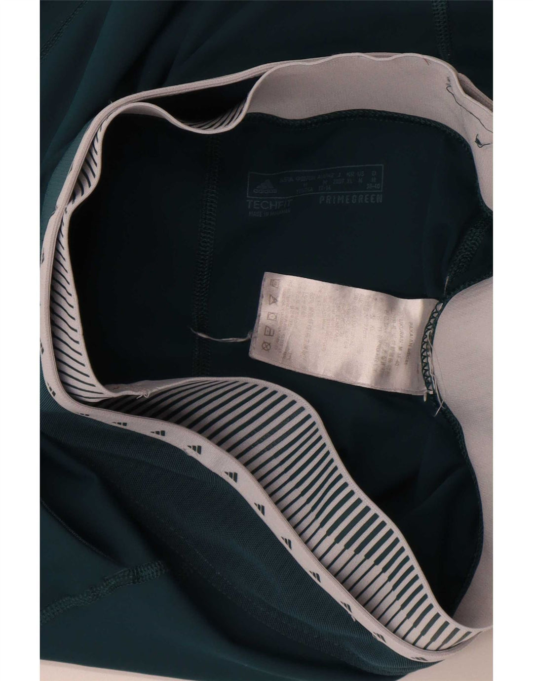 Leggings grafici da donna Adidas UK 12/14 Poliestere color block verde medio
