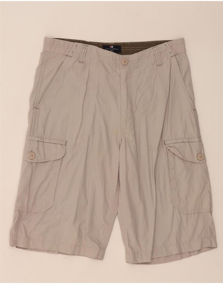 MARKS & SPENCER Pantaloncini cargo da uomo W32 Cotone grigio medio