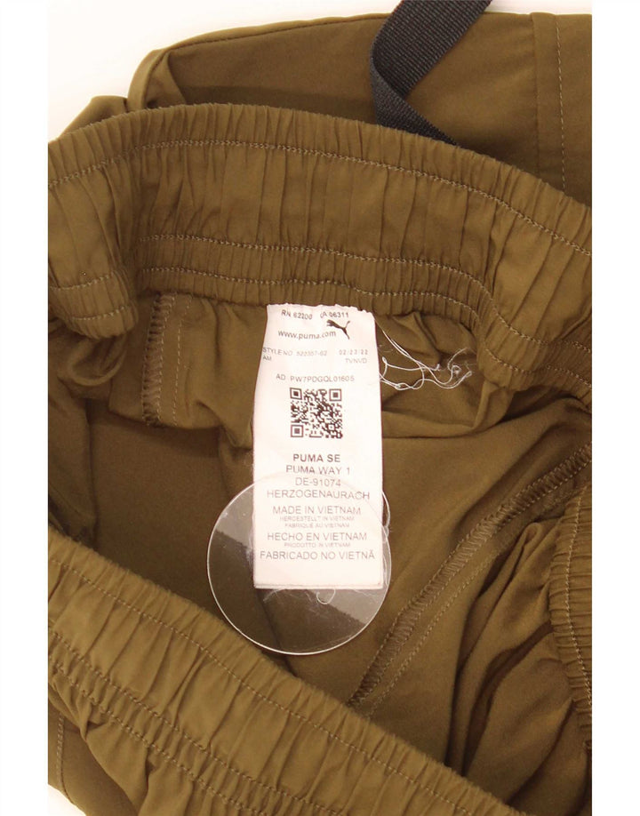 Pantaloni da tuta cargo da donna Puma Joggers UK 8 Small Poliestere kaki