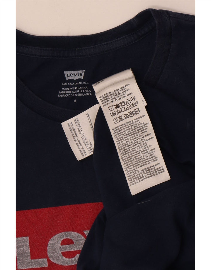 T-shirt grafica da uomo Levi's Top in cotone blu navy medio
