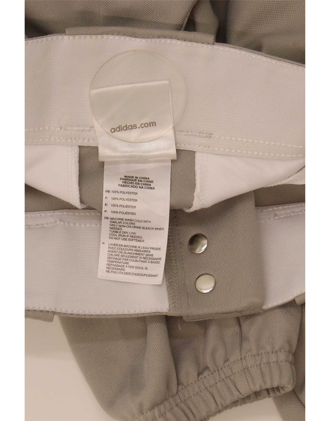 Pantaloni da tuta Adidas Capri da ragazzo, pantaloni da jogging, 8-9 anni, piccoli, in poliestere grigio