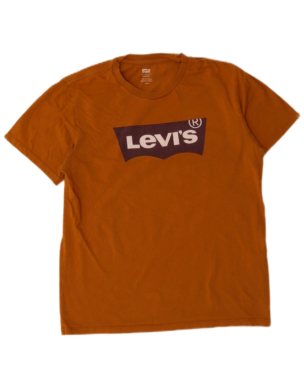 T-shirt grafica da uomo con vestibilità standard Levi's, in cotone marrone medio