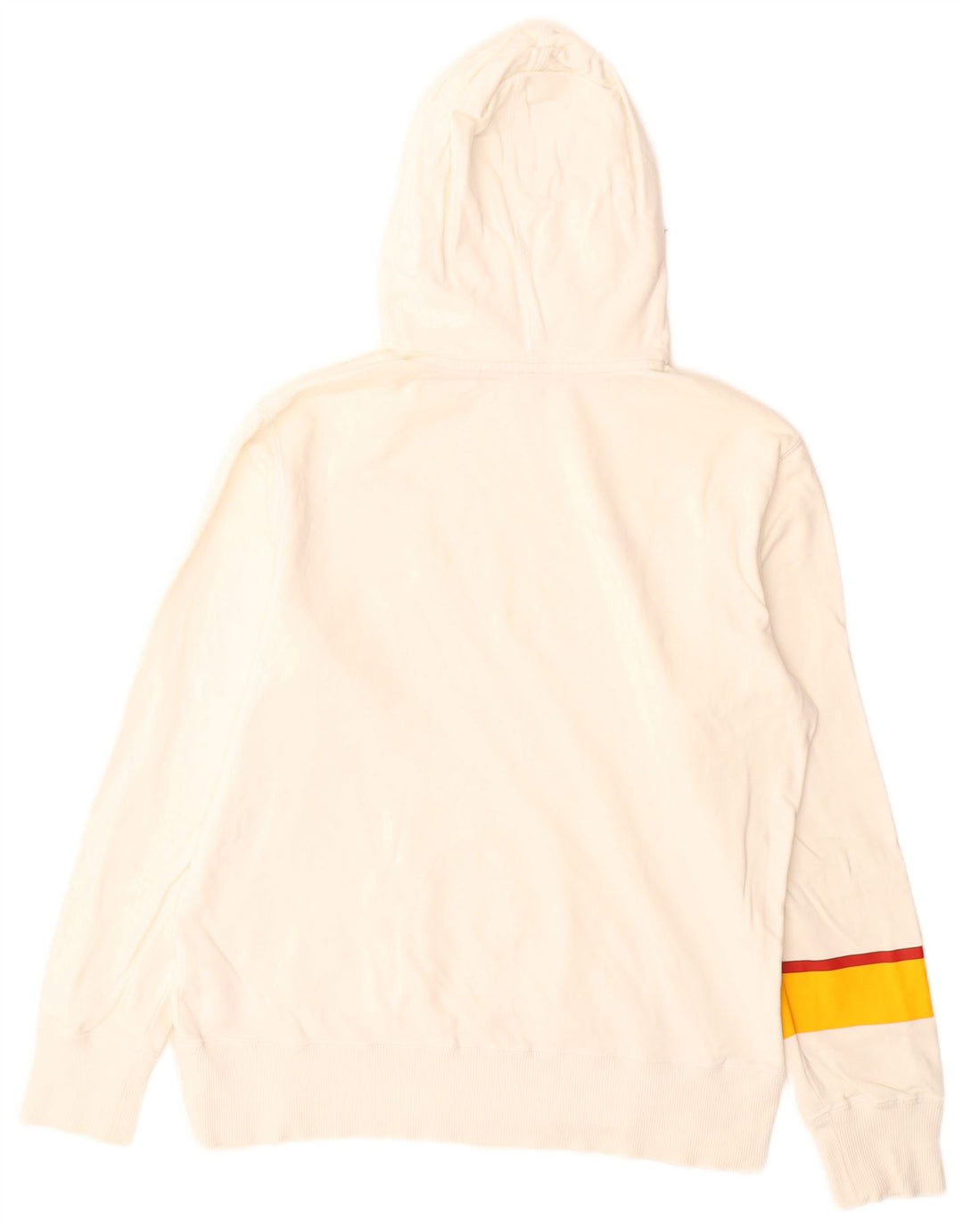 Felpa con cappuccio grafica Nike da uomo in cotone color block bianco medio