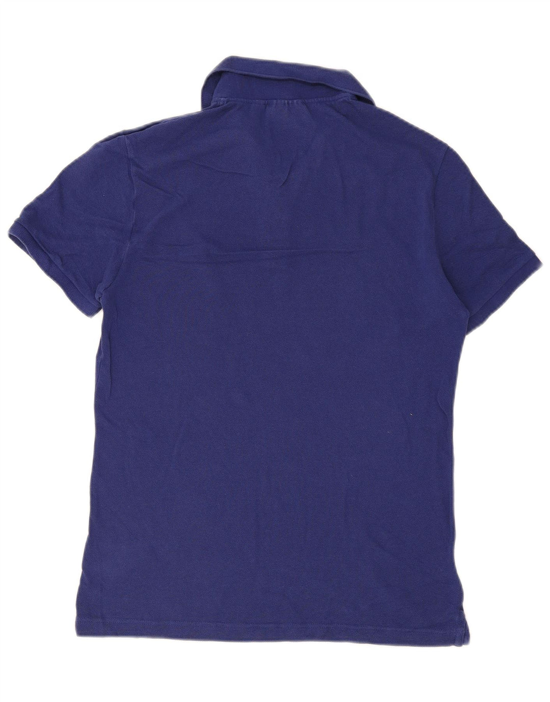 Polo da uomo slim fit Lacoste taglia 4 in cotone blu medio