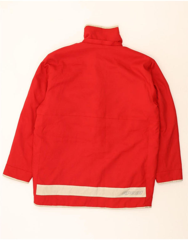 Giacca a vento da uomo Rip Curl UK 40 Large Poliestere color block rosso