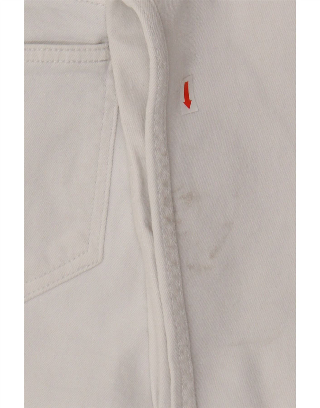 ZARA Womens Cropped Jeans EU 38 Small W28 L25 White Vintage Zara and Second-Hand Zara from Messina Hembry 