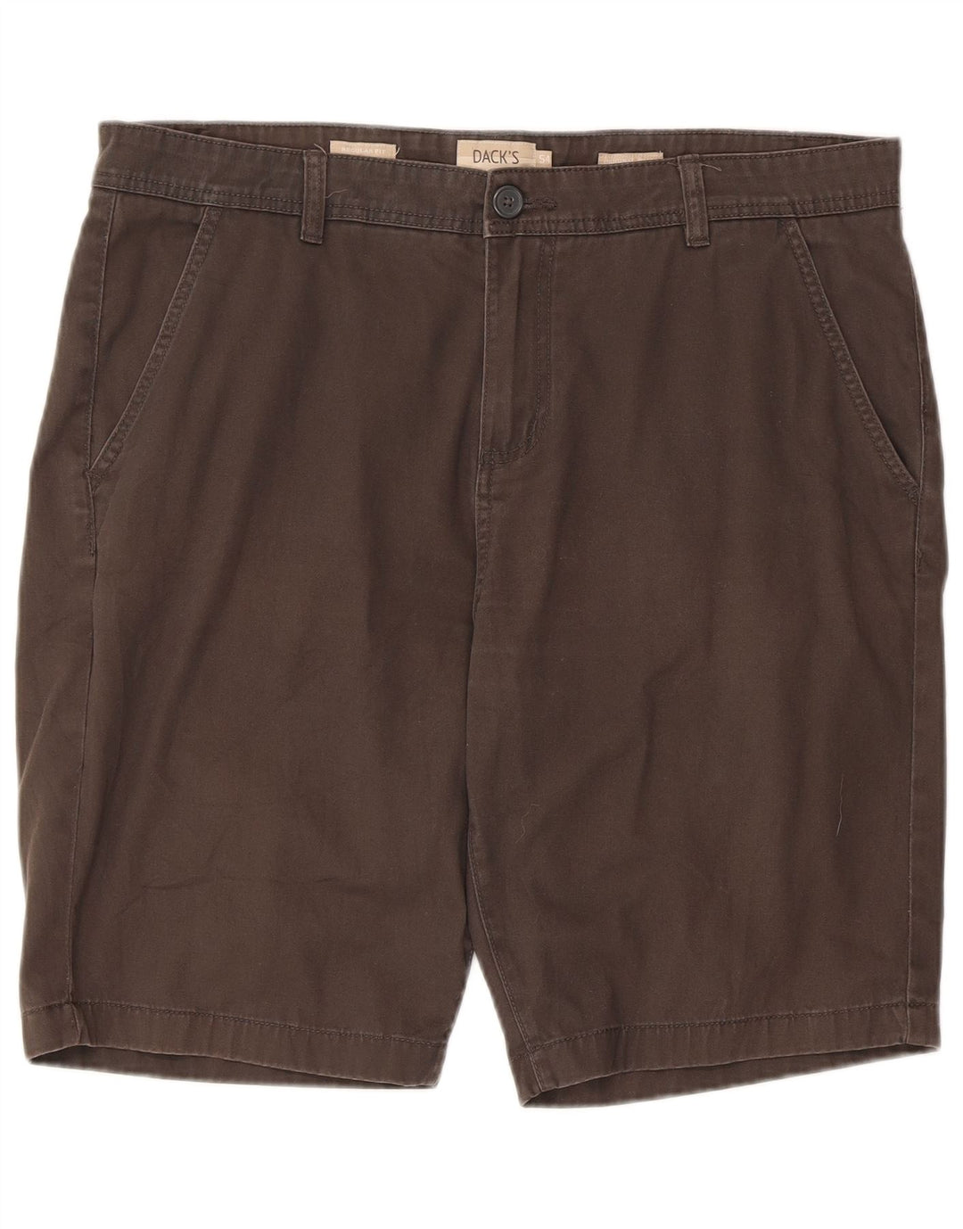 Pantaloncini chino vestibilità regolare da uomo di Dack IT 54 2XL W36 cotone marrone