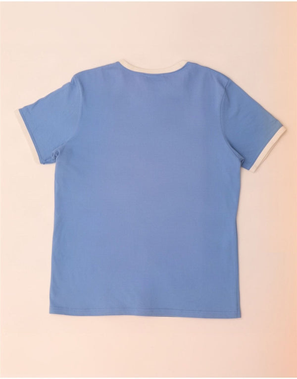 T-shirt da uomo Ellesse Top in cotone blu medio