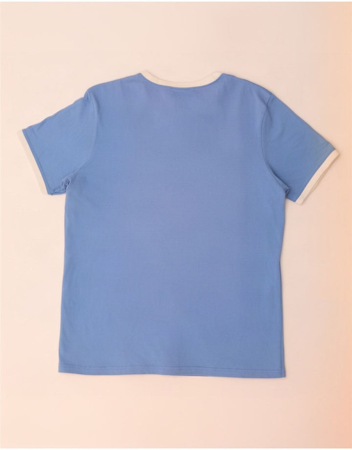 T-shirt da uomo Ellesse Top in cotone blu medio