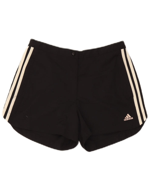 Pantaloncini casual Adidas Climalite da donna UK 12 Medium W28 Poliestere nero