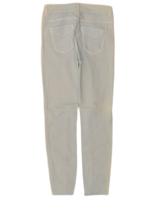 Jeans skinny effetto consumato da donna Massimo Dutti EU 34 2XS W24 L27 Blu