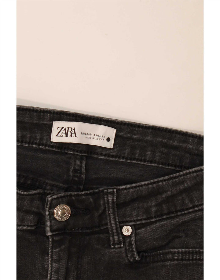 Jeans svasati da donna Zara EU 36 XS W26 L30 Nero