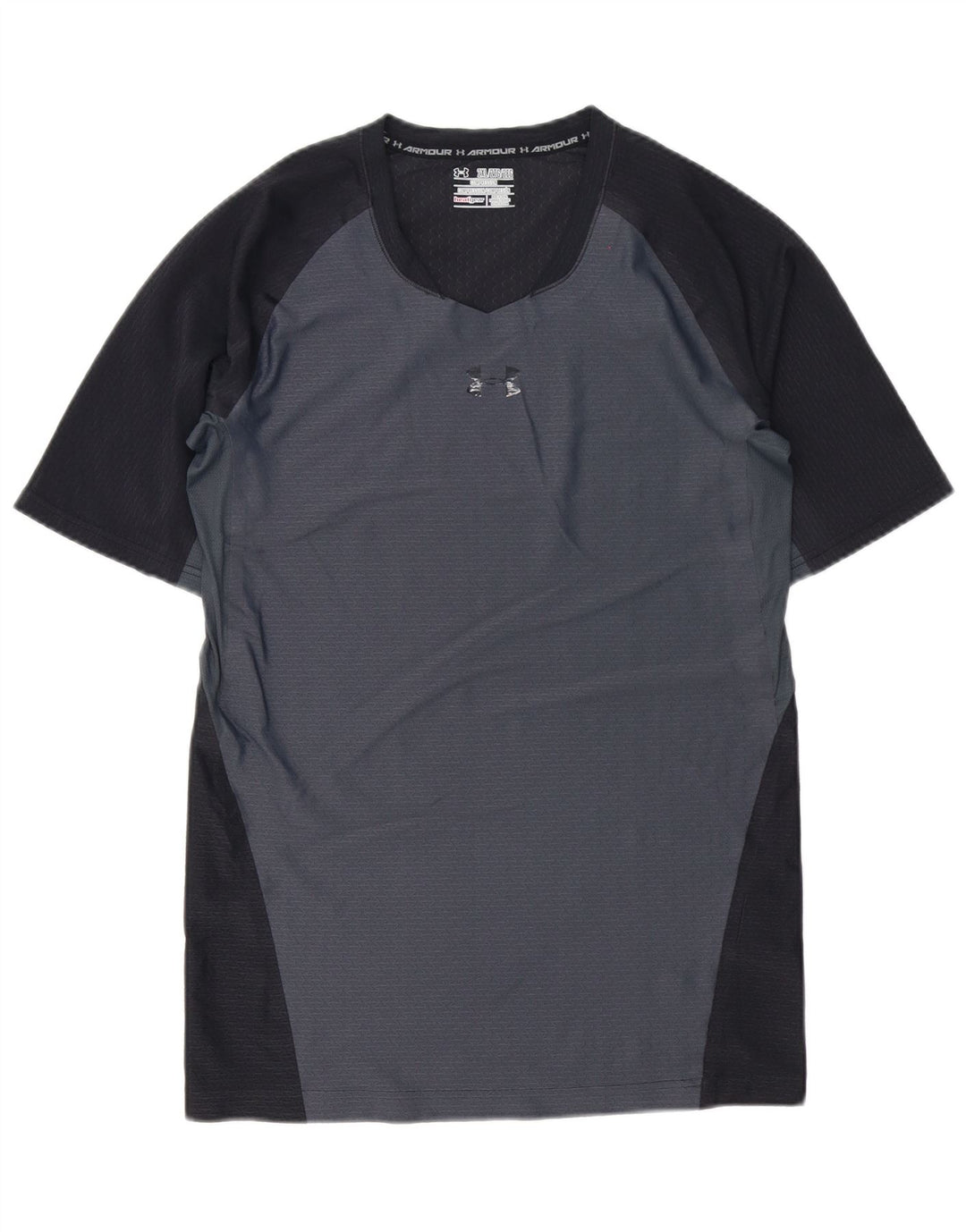 Maglietta a compressione da uomo Under Armour Top 2XL Poliestere color block grigio