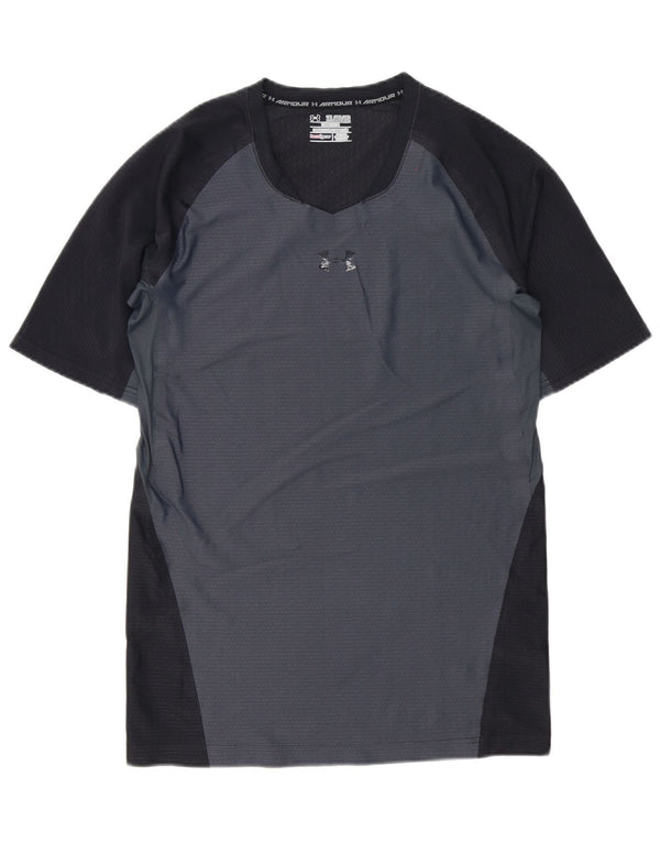 Maglietta a compressione da uomo Under Armour Top 2XL Poliestere color block grigio