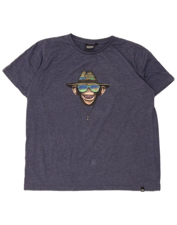 T-shirt grafica per ragazzi con animali 15-16 anni in cotone blu navy