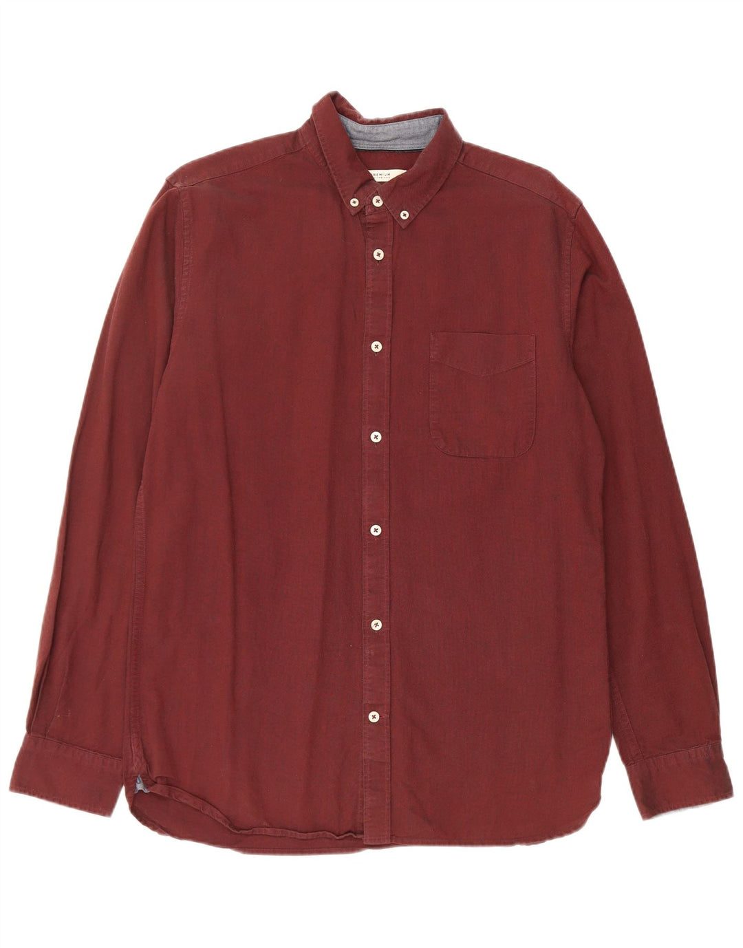 Camicia da uomo Jack & Jones grande in cotone bordeaux