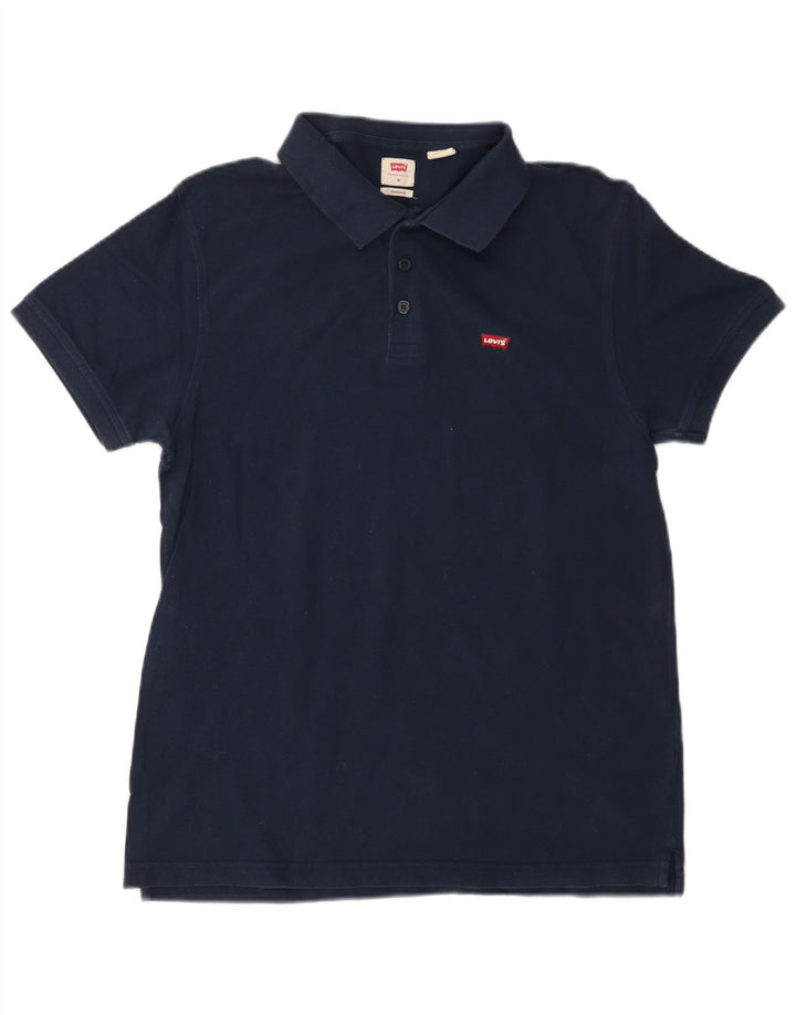 Polo LEVI'S da uomo con vestibilità standard, cotone medio blu navy