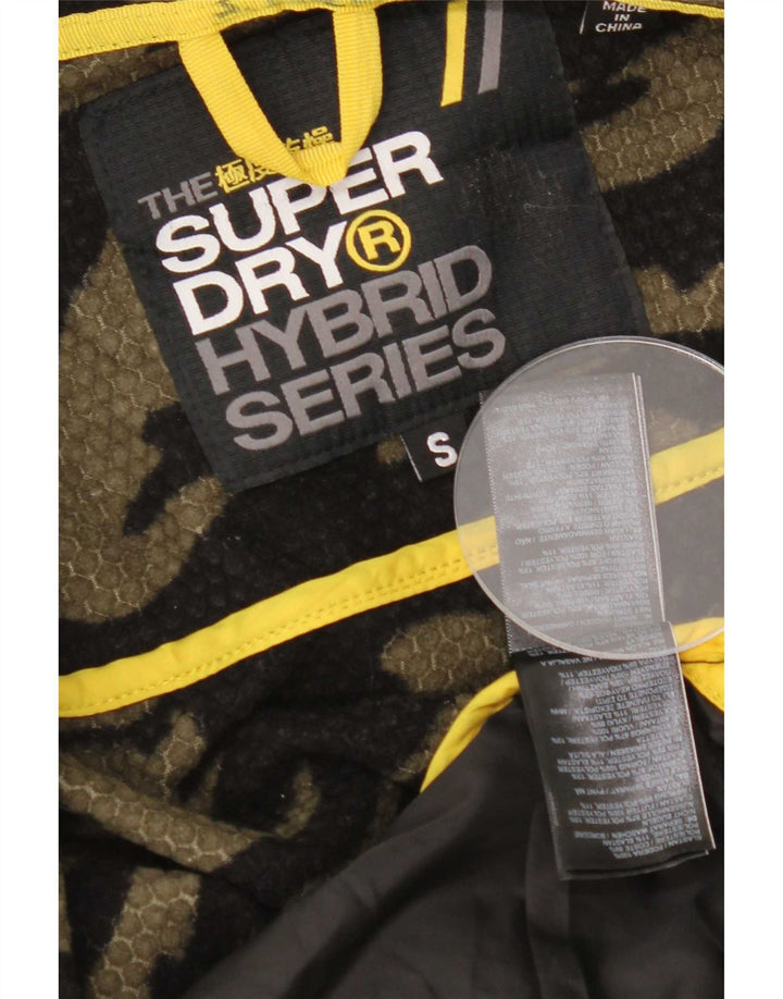 Giacca a vento con cappuccio da uomo Superdry UK 36 Small Poliestere nero