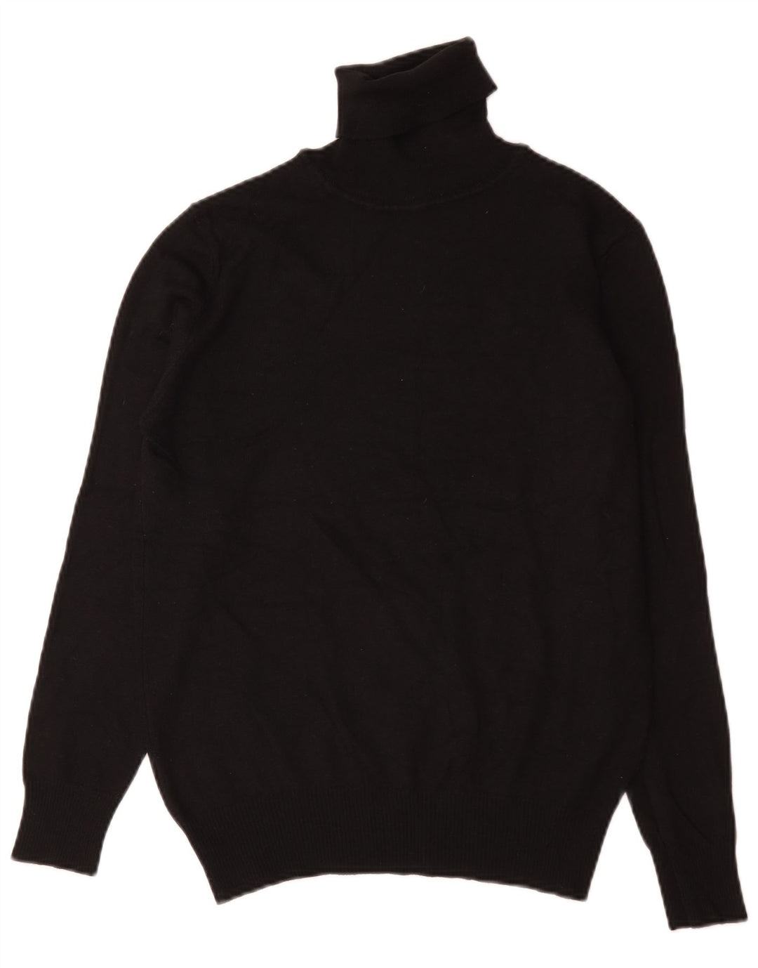 Maglione maglione collo alto da uomo Zara in acrilico nero medio