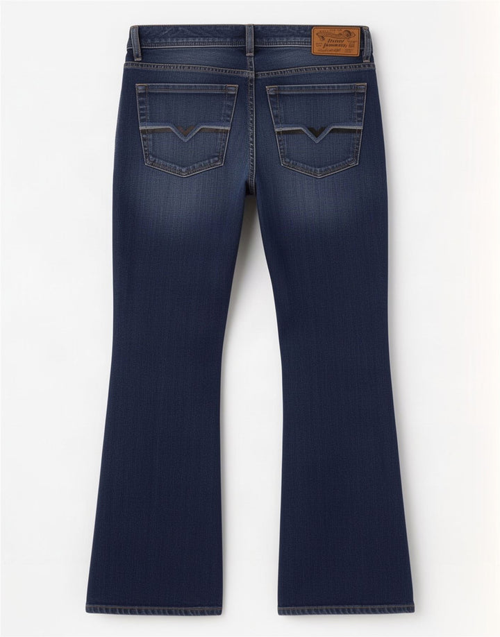 Diesel Uomo Zatiny Bootcut Jeans W32 L30 Cotone Blu