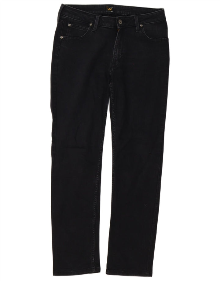 Jeans dritti Marion da donna Lee W31 L28 cotone nero
