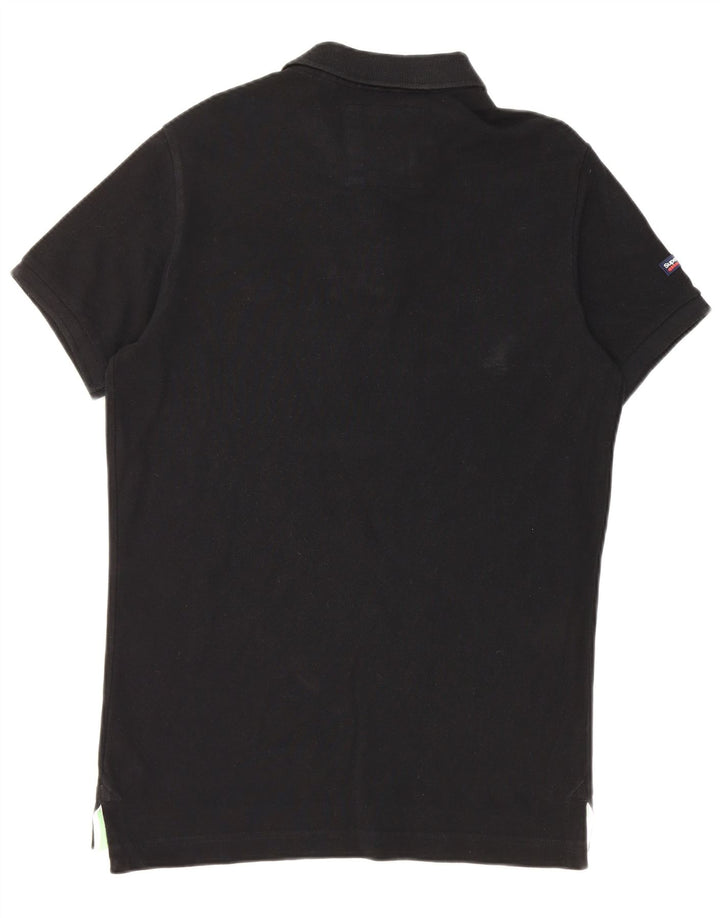 Polo da uomo Superdry grande in cotone nero