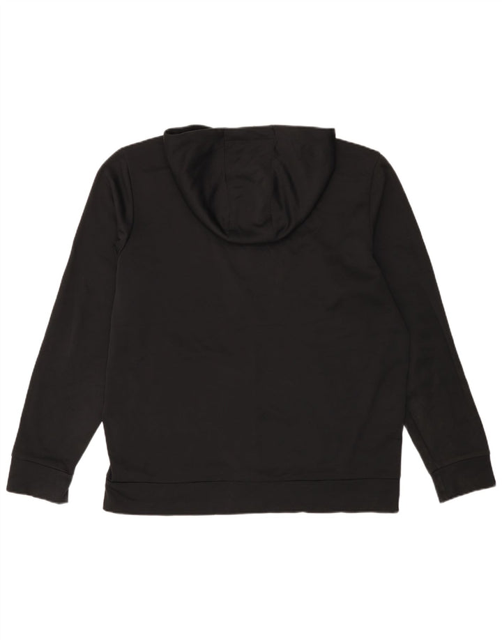 Felpa con cappuccio e zip da uomo Under Armour grande nera