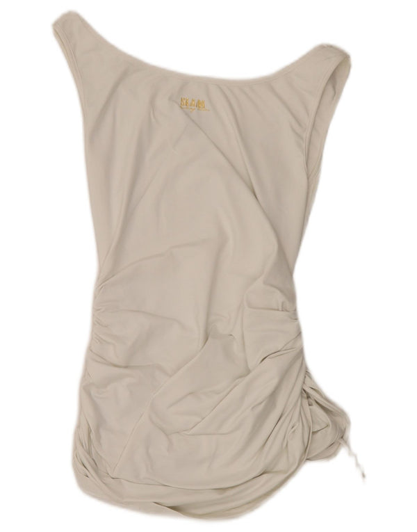 Abito aderente senza maniche da donna Slam UK 6 XS bianco poliammide