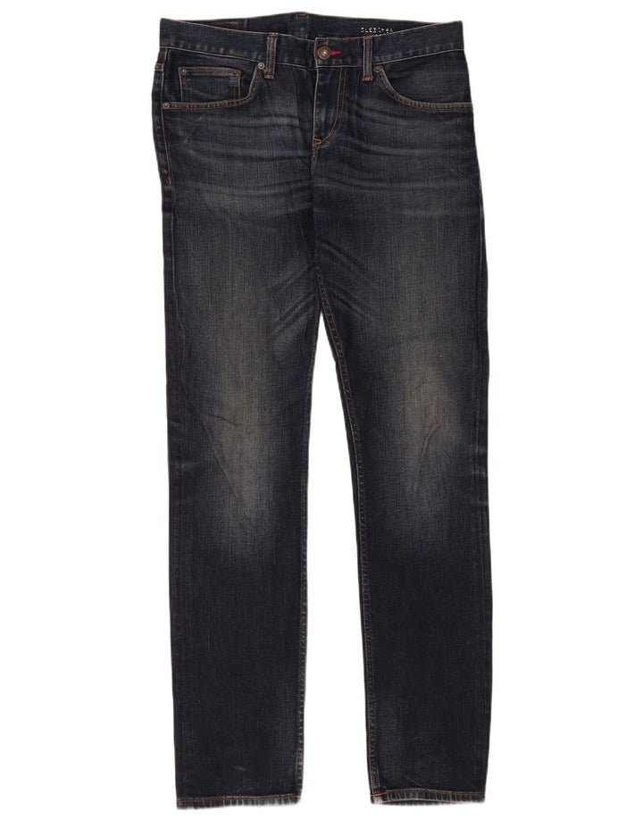 Tommy Hilfiger Uomo Bleecker Slim Jeans W32 L34 Blu Navy Cotone