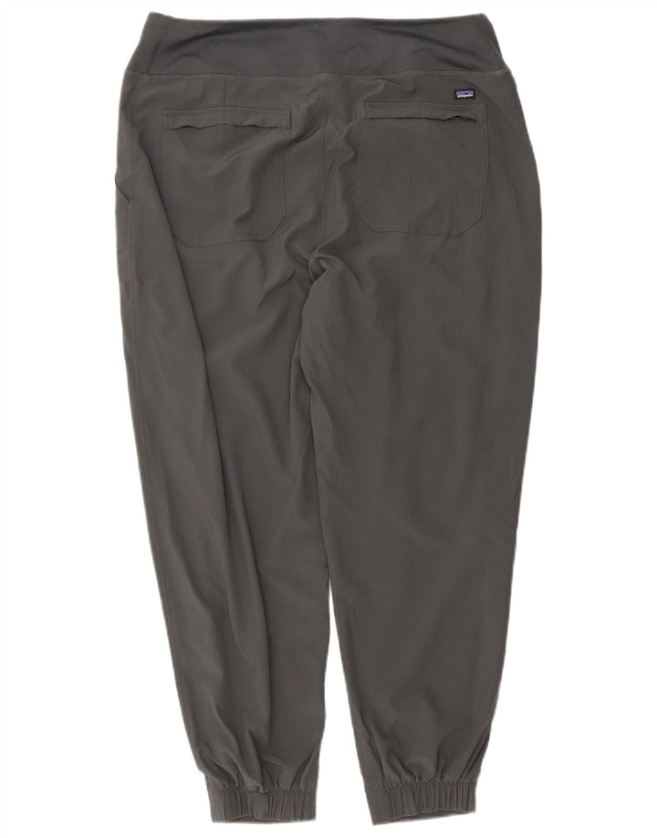 Patagonia Pantaloni da tuta da donna Joggers UK 16 Large Grigio Poliestere