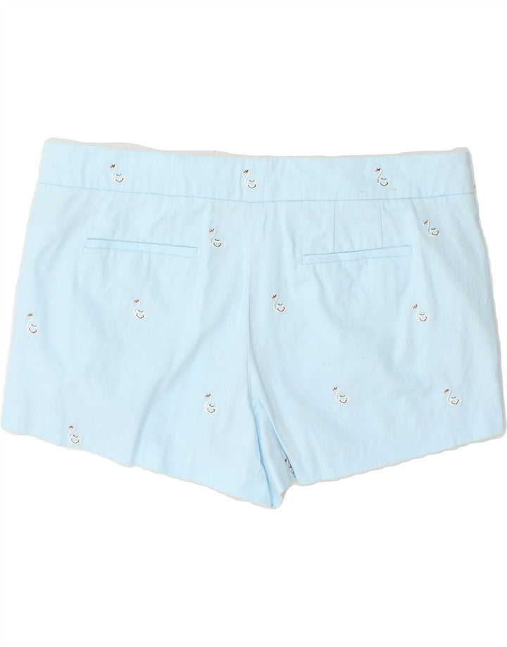 J. CREW Womens Abstract Pattern Chino Shorts US 14 XL W38  Blue Cotton Vintage J. Crew and Second-Hand J. Crew from Messina Hembry 