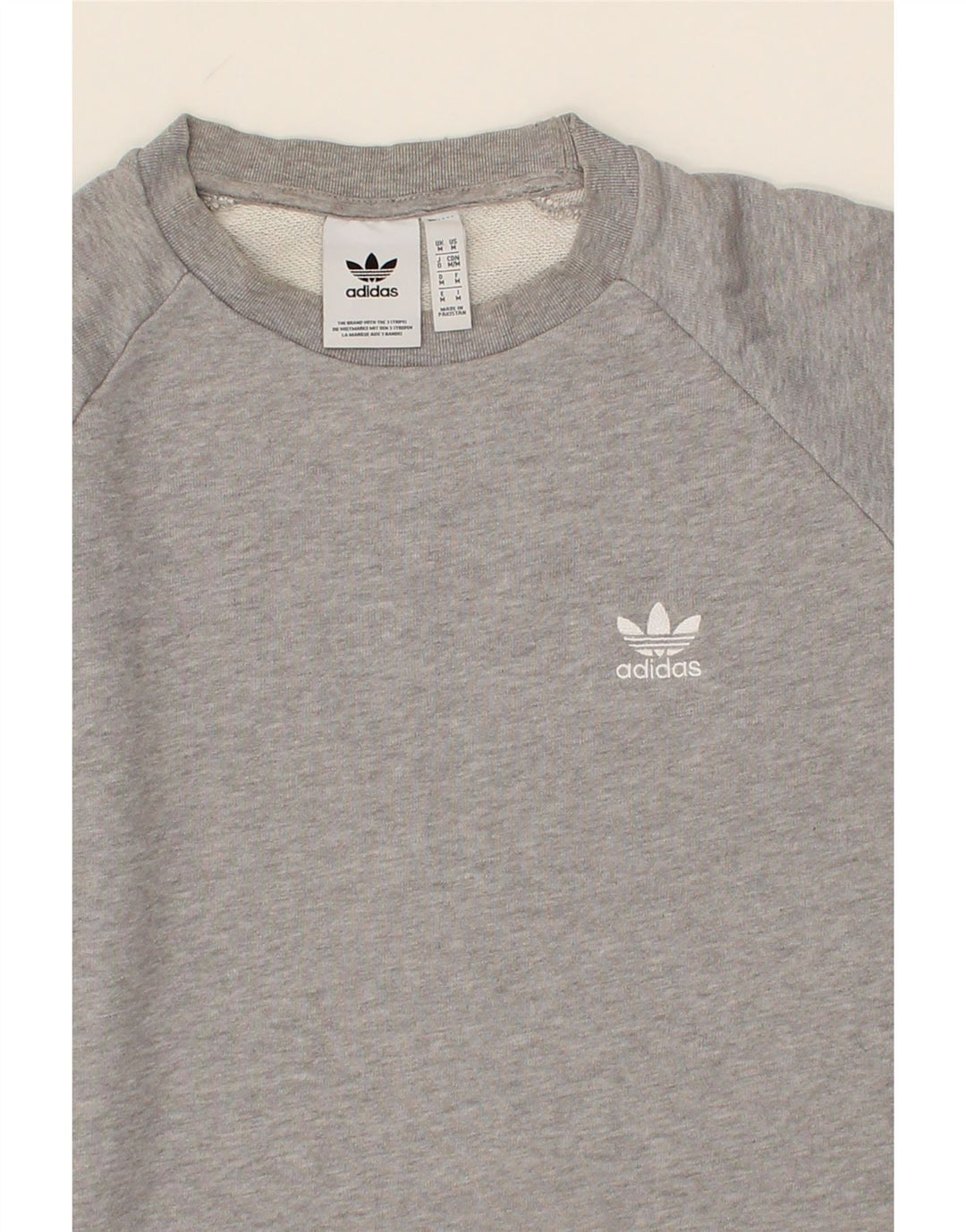 ADIDAS Mens Sweatshirt Jumper Medium Grey Cotton Vintage Adidas and Second-Hand Adidas from Messina Hembry 