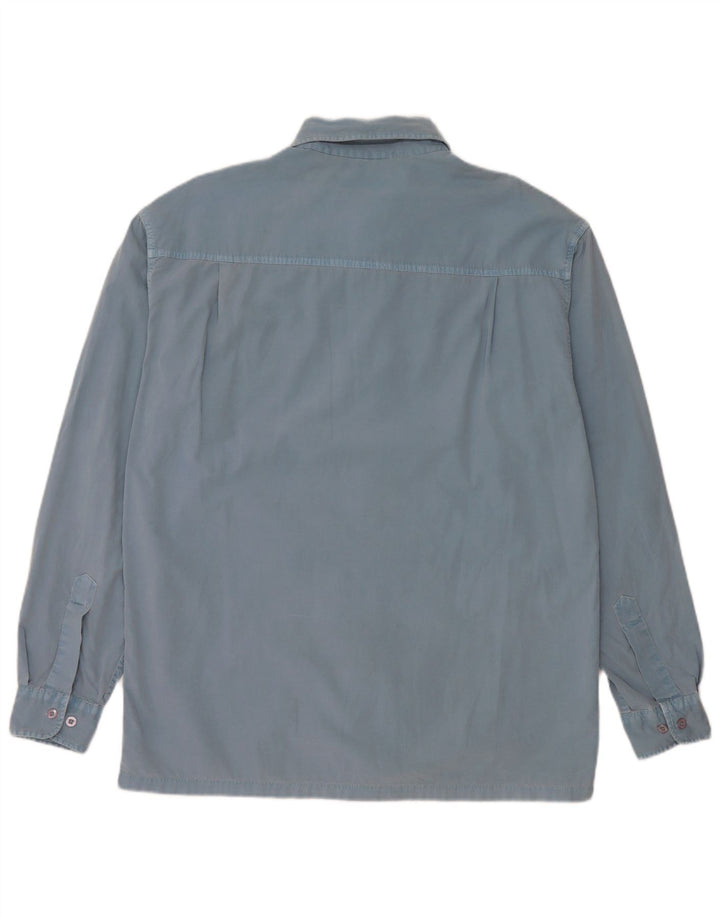 Camicia da uomo WRANGLER grande in cotone blu