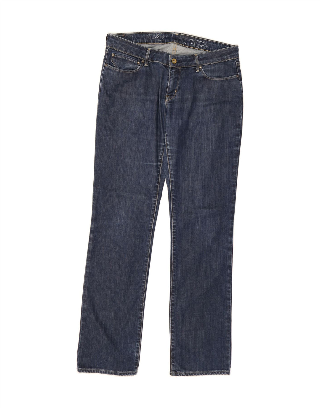 LEVI'S Womens Bold Curve Slim Jeans W32 L34 Blue Cotton Vintage Levi's and Second-Hand Levi's from Messina Hembry 