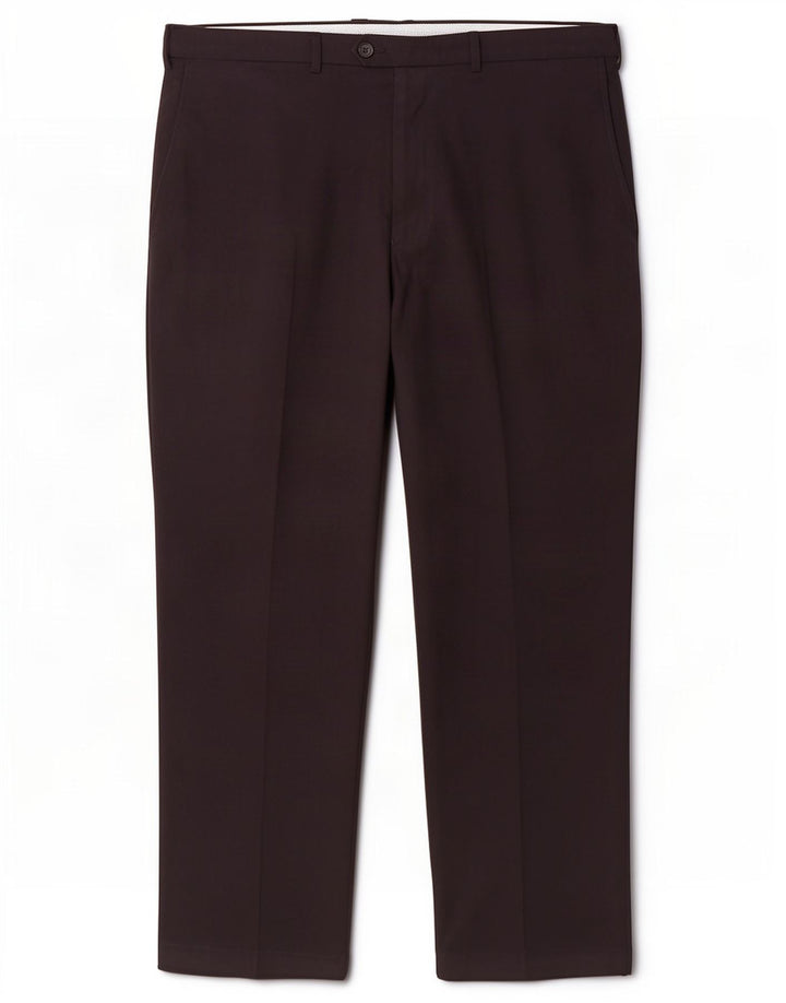 Pantaloni da abito vestibilità regolare da uomo Marks & Spencer W44 L27 poliestere blu navy