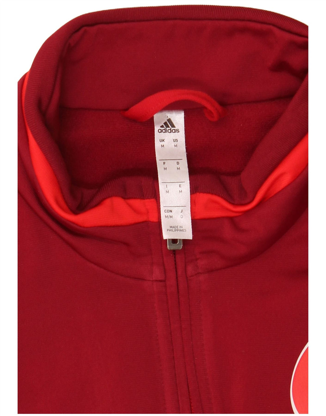 Giacca da tuta grafica Adidas da uomo FSV Trier-Tarforst, colore rosso medio