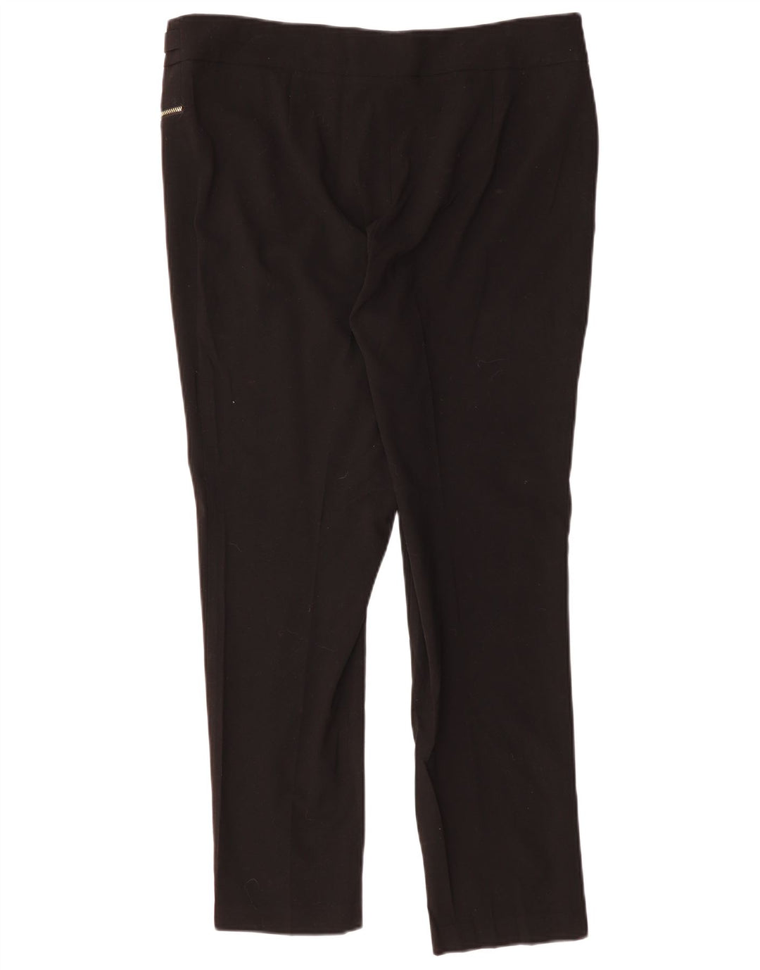 CALVIN KLEIN Pantaloni casual slim da donna US 12 Large W36 L30 Nero