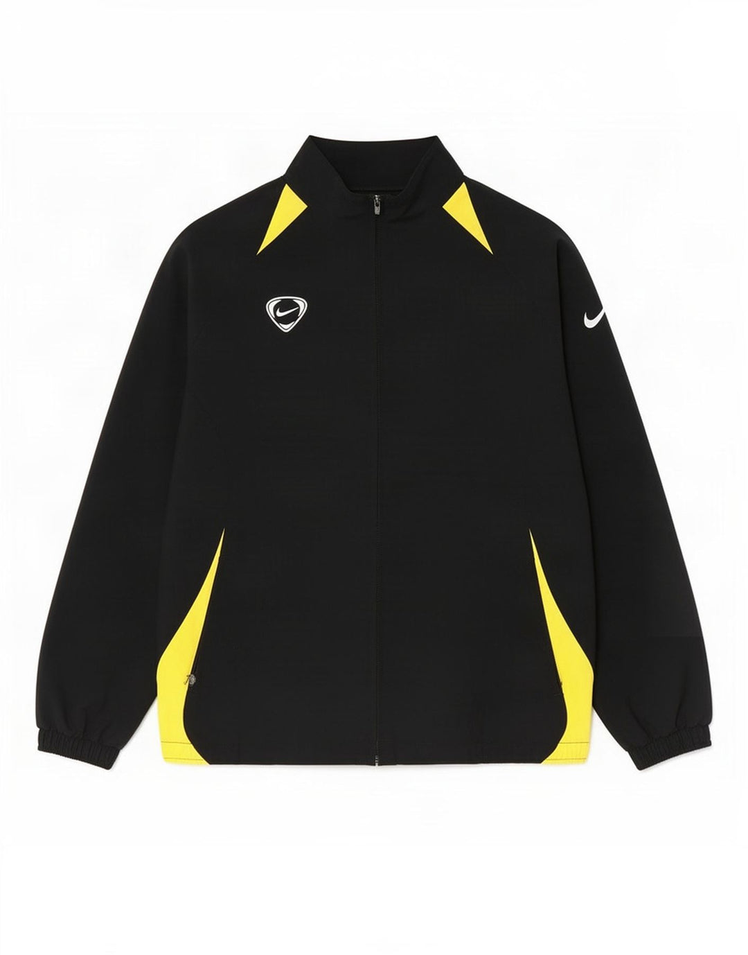Giacca superiore della tuta da ragazzo Nike 12-13 anni Large Black Colourblock