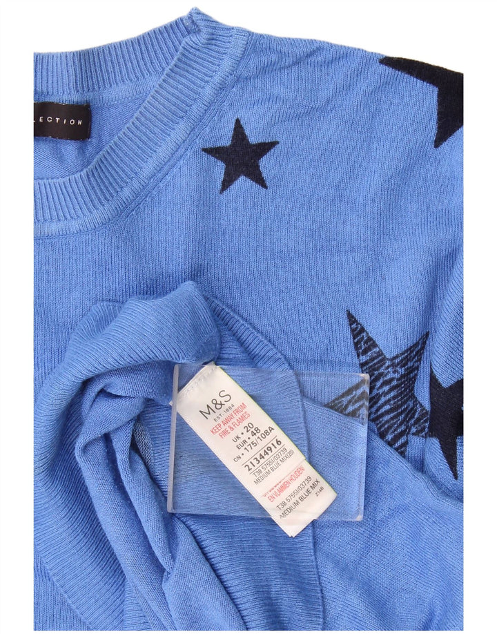 Maglione girocollo da donna Marks & Spencer con motivo astratto UK 20 2XL