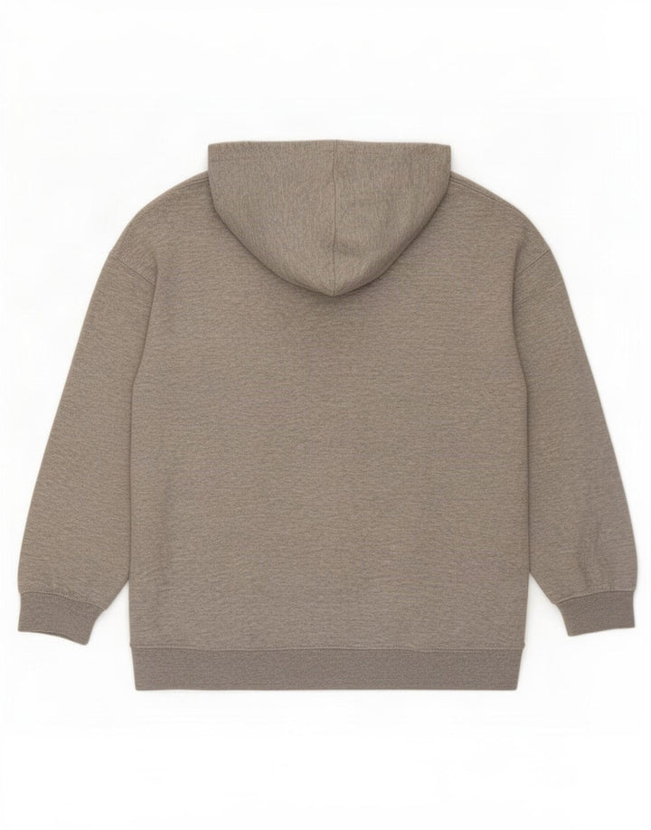 Felpa con cappuccio da uomo Zara in poliestere grigio medio