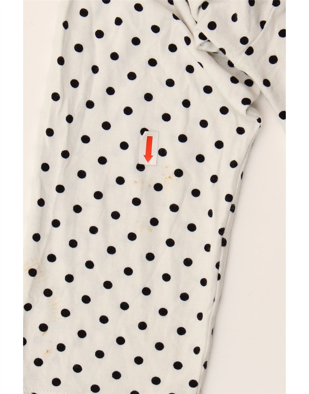 HOBBS Camicetta da donna con maniche a 3/4 e allacciatura frontale UK 10 Piccoli pois bianchi