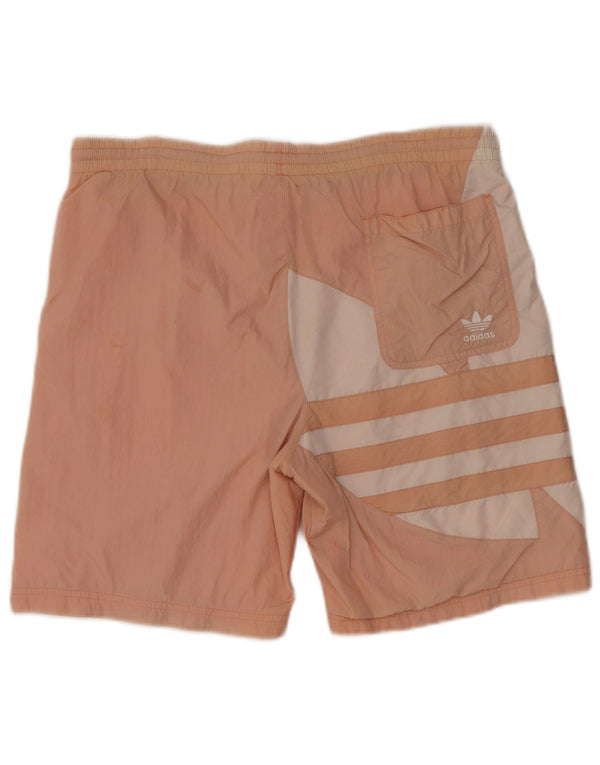 Pantaloncini da bagno grafici da uomo Adidas in poliammide rosa medio